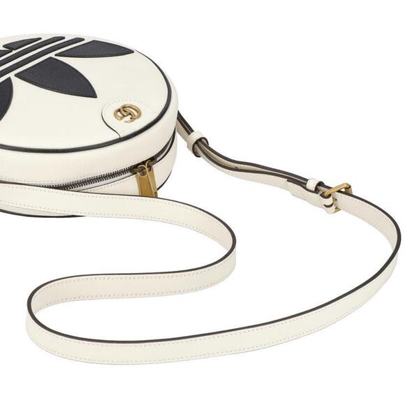 GUCCI adidas GG Marmont Leather Shoulder Bag White - Picture 4 of 7